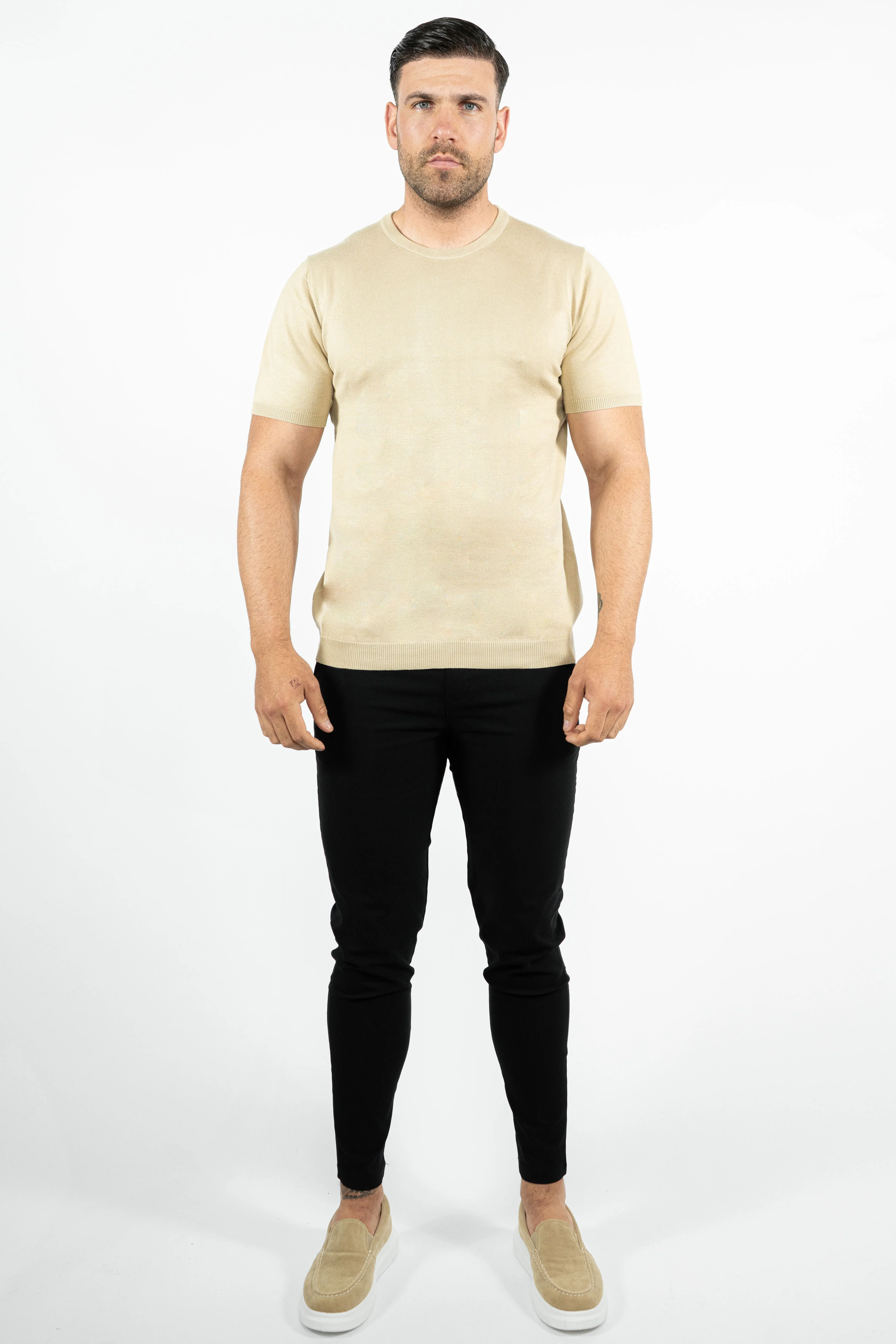 THE LUCA - KNITTED SLIM FIT T-SHIRT - Image 16
