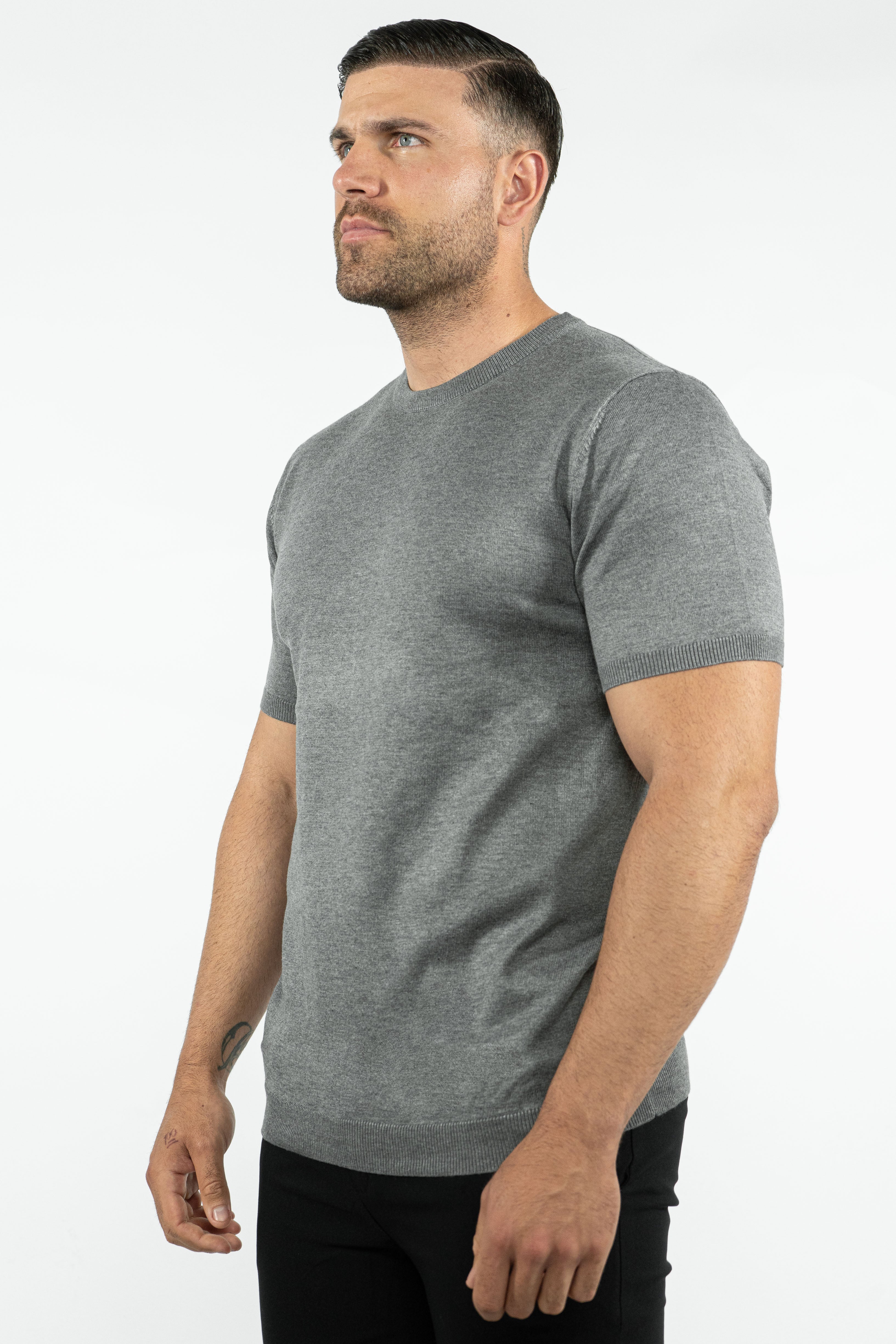 THE LUCA - KNITTED SLIM FIT T-SHIRT - Image 18
