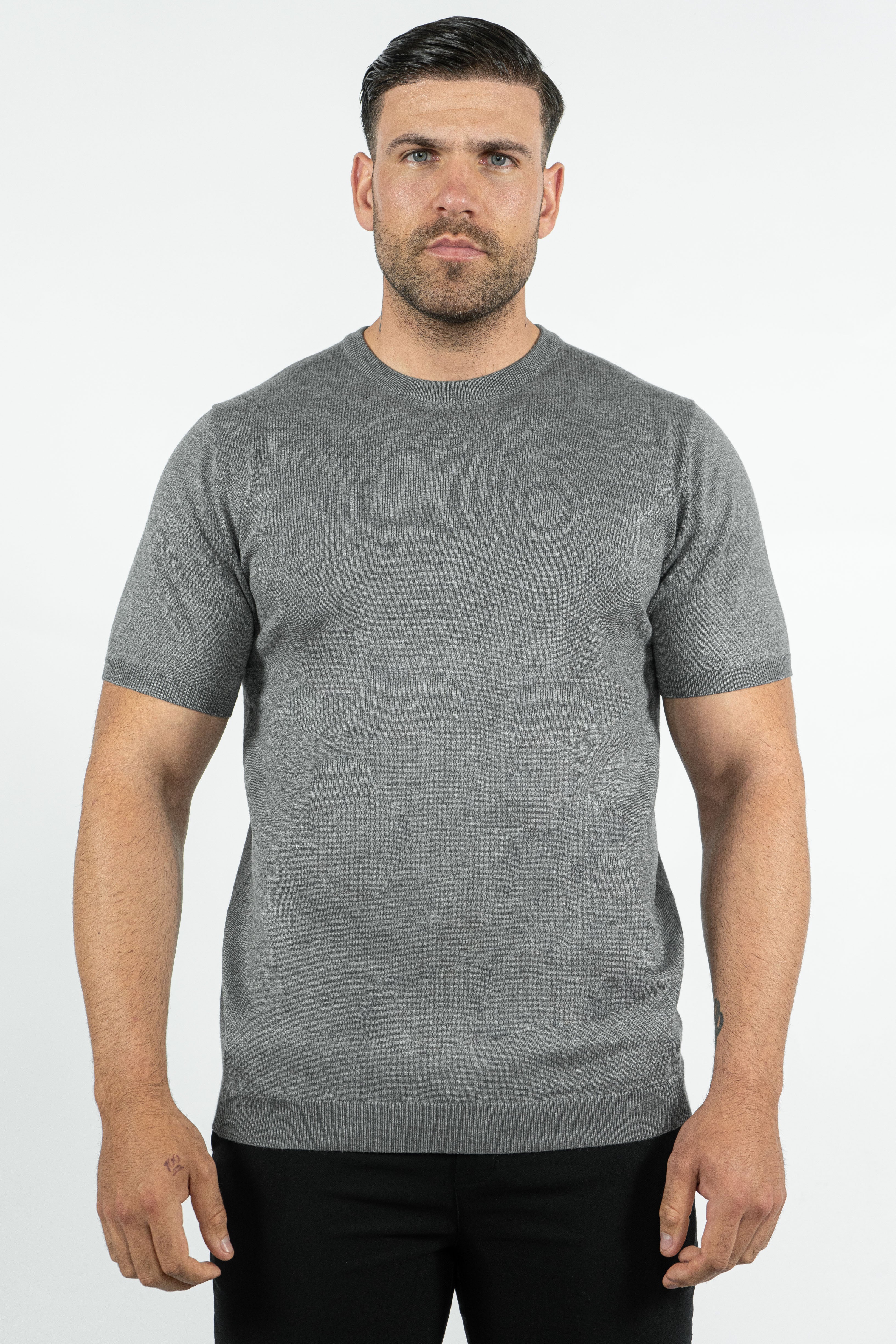 THE LUCA - KNITTED SLIM FIT T-SHIRT - Image 19