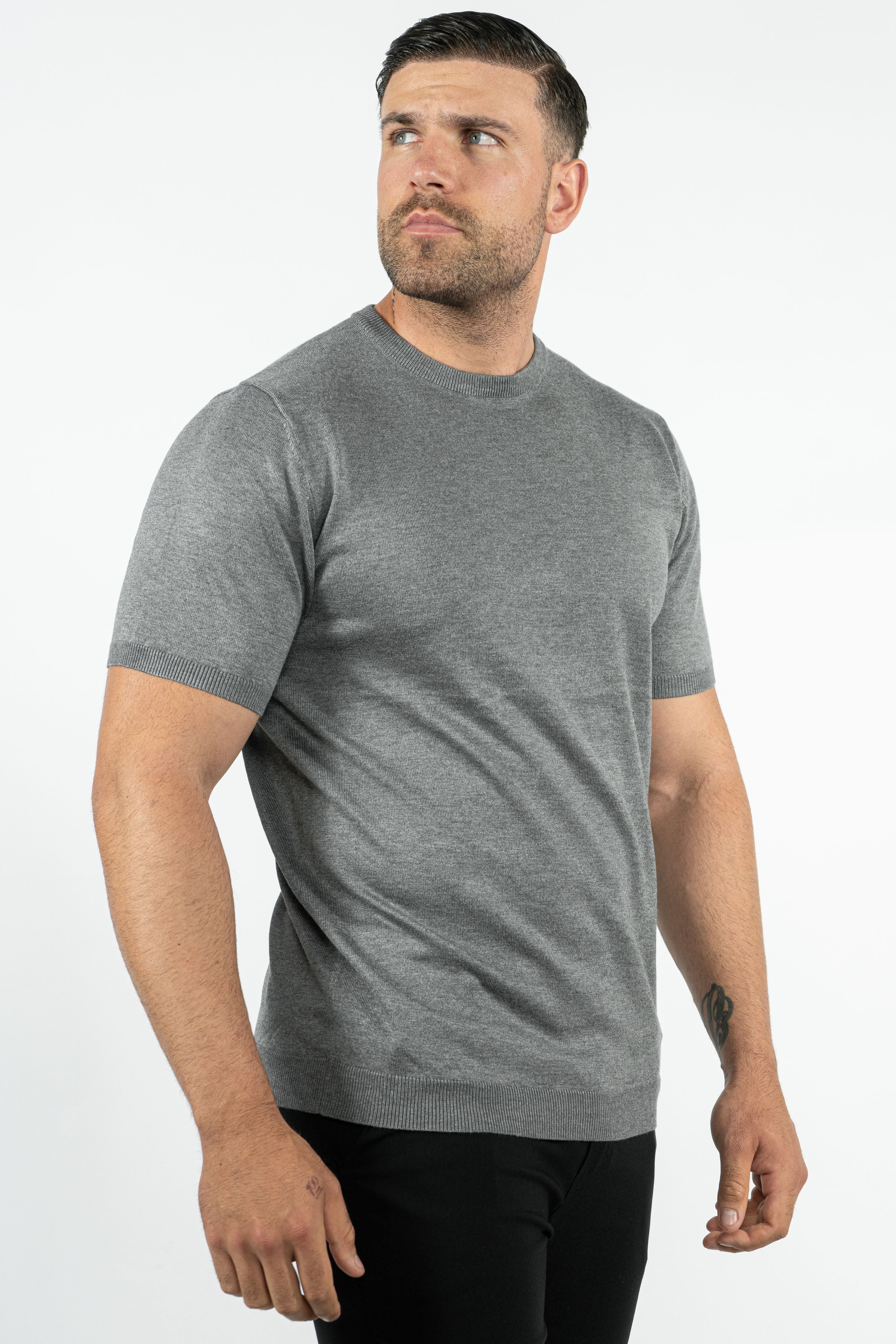 THE LUCA - KNITTED SLIM FIT T-SHIRT - Image 20