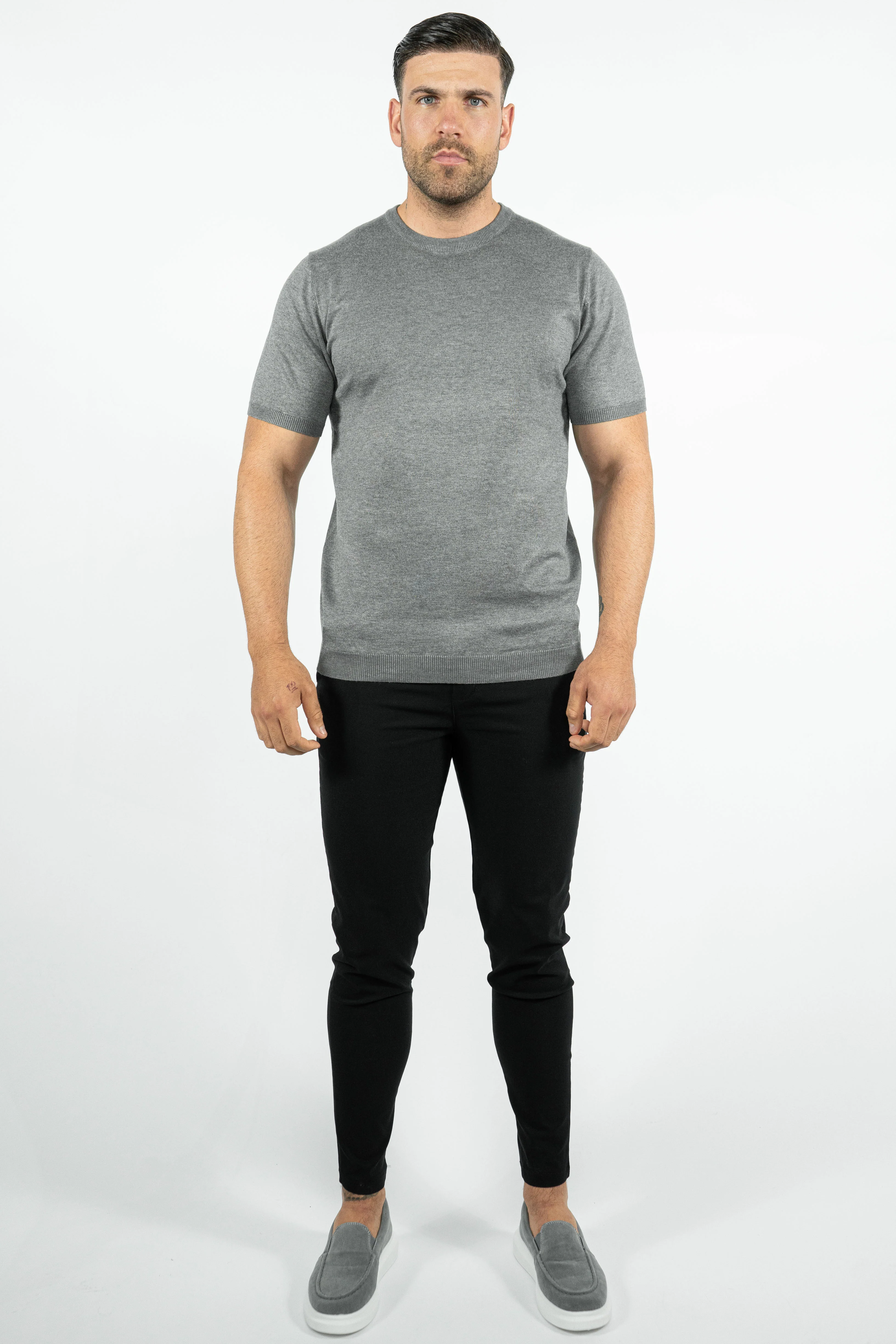 THE LUCA - KNITTED SLIM FIT T-SHIRT - Image 24