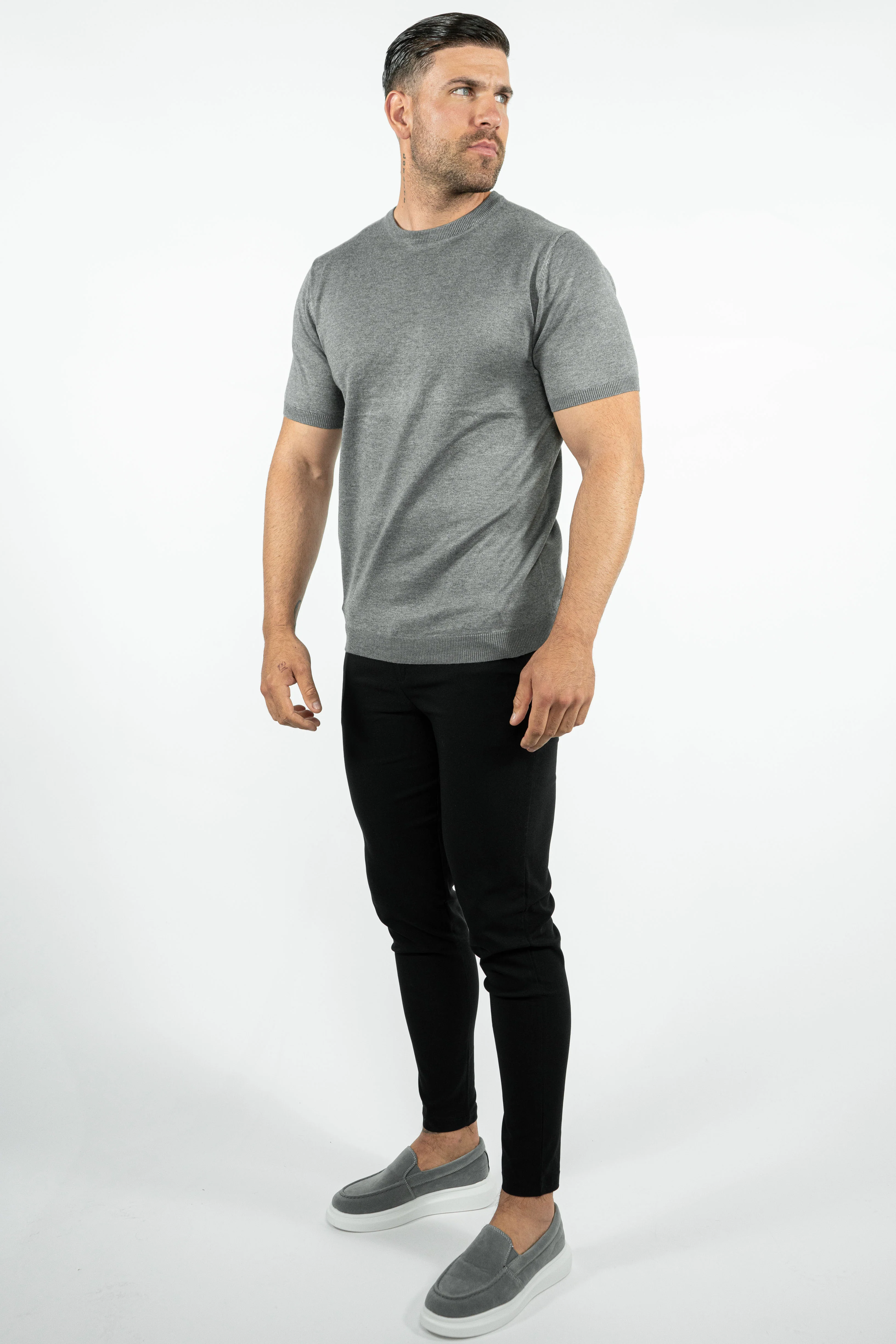 THE LUCA - KNITTED SLIM FIT T-SHIRT - Image 25