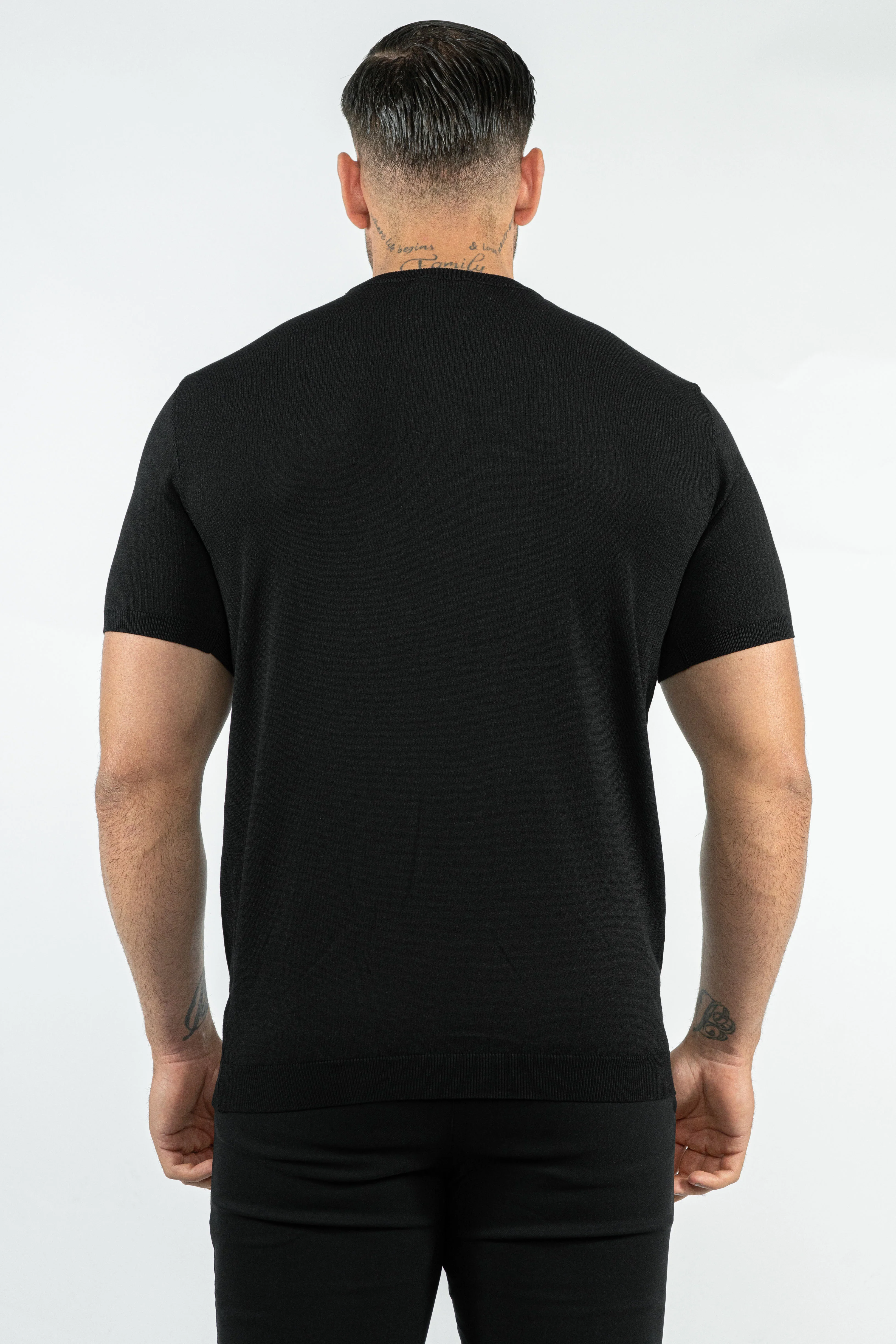 THE LUCA - KNITTED SLIM FIT T-SHIRT - Image 3