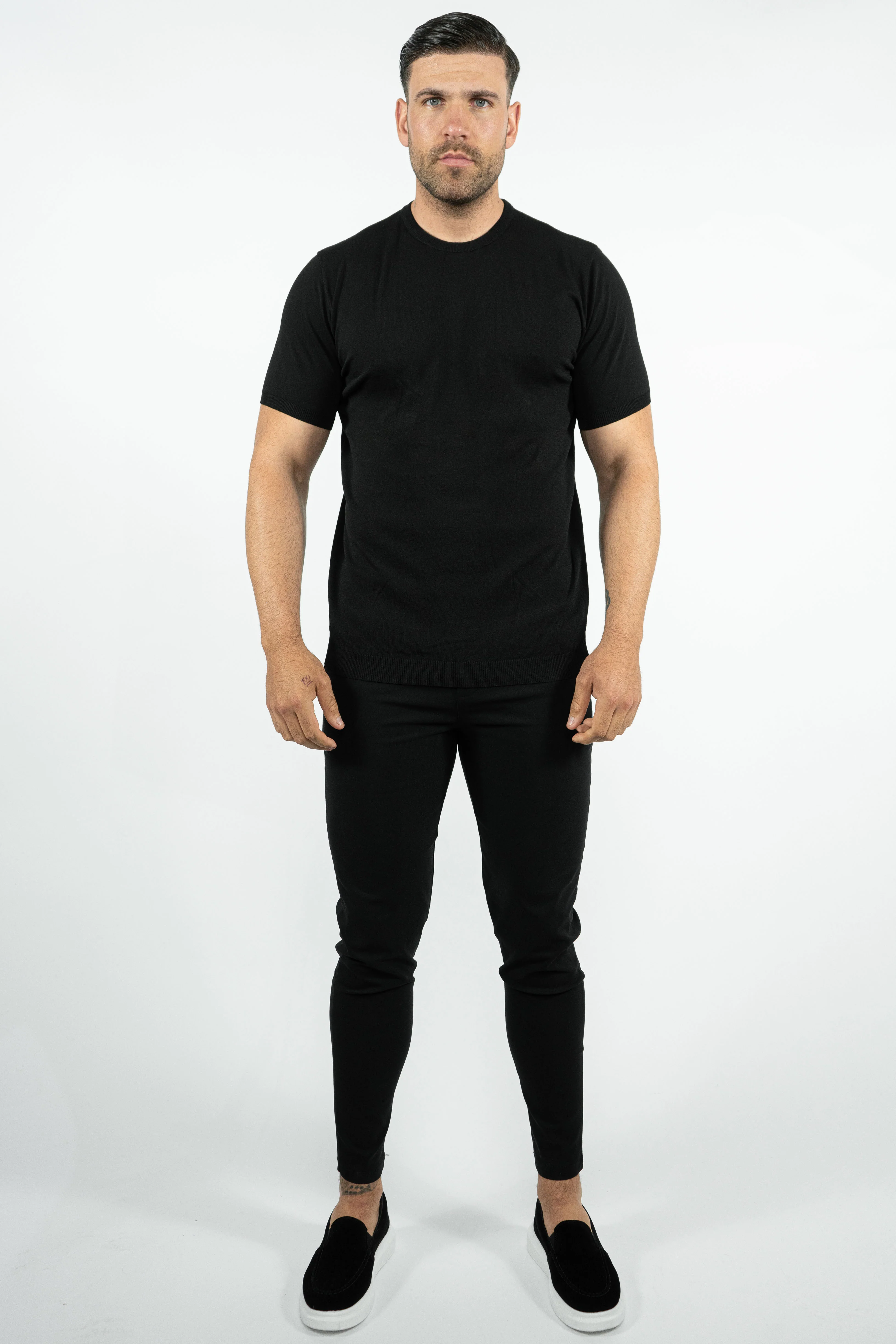 THE LUCA - KNITTED SLIM FIT T-SHIRT - Image 8