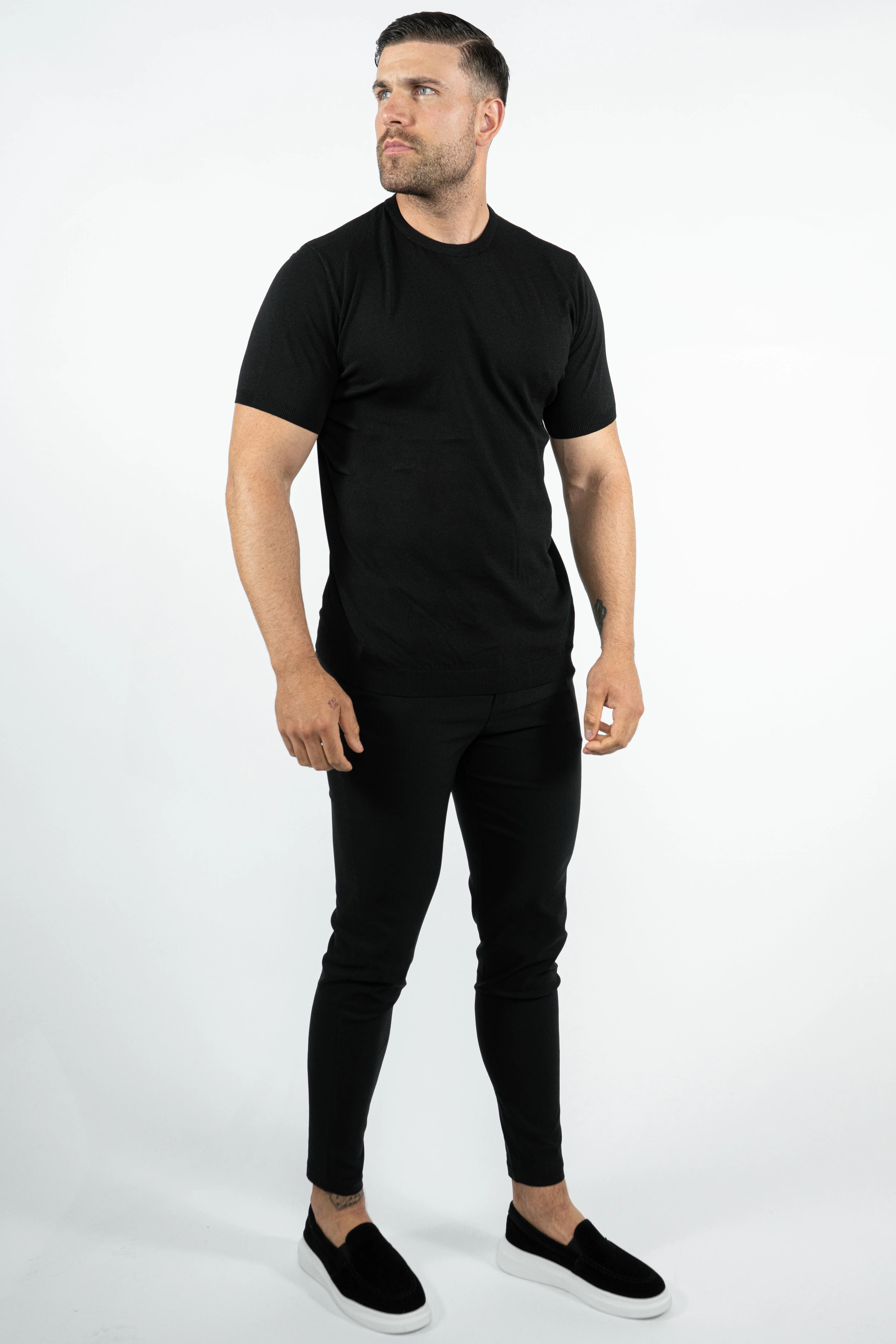 THE LUCA - KNITTED SLIM FIT T-SHIRT - Image 9