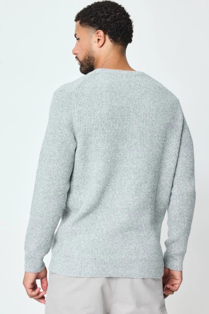 THE DALARO RIBBED KNITTED CREWNECK SWEATER - Image 4