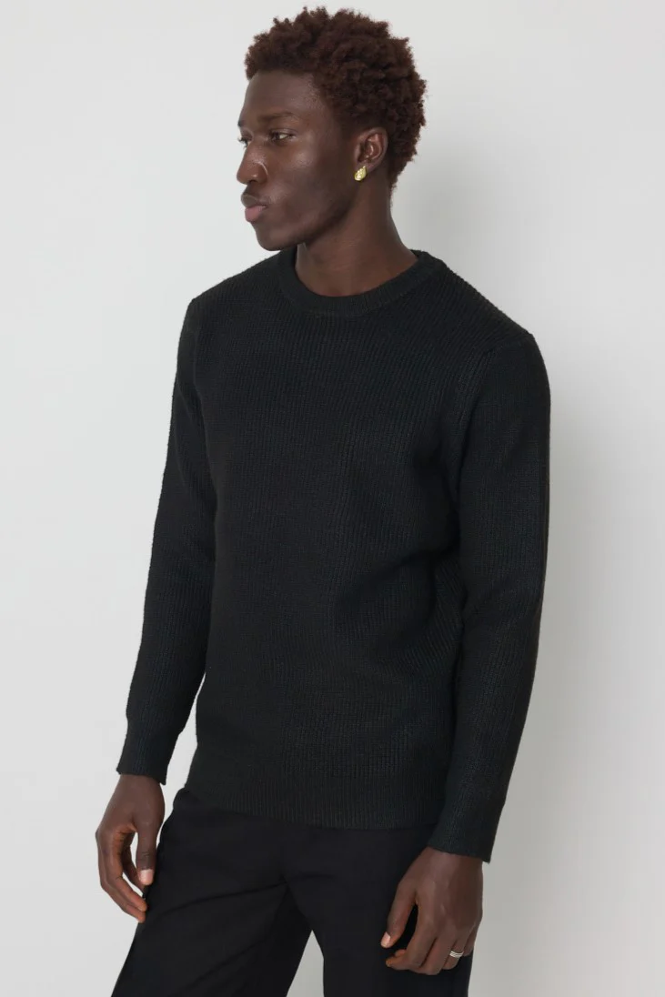 THE DALARO RIBBED KNITTED CREWNECK SWEATER - Image 8
