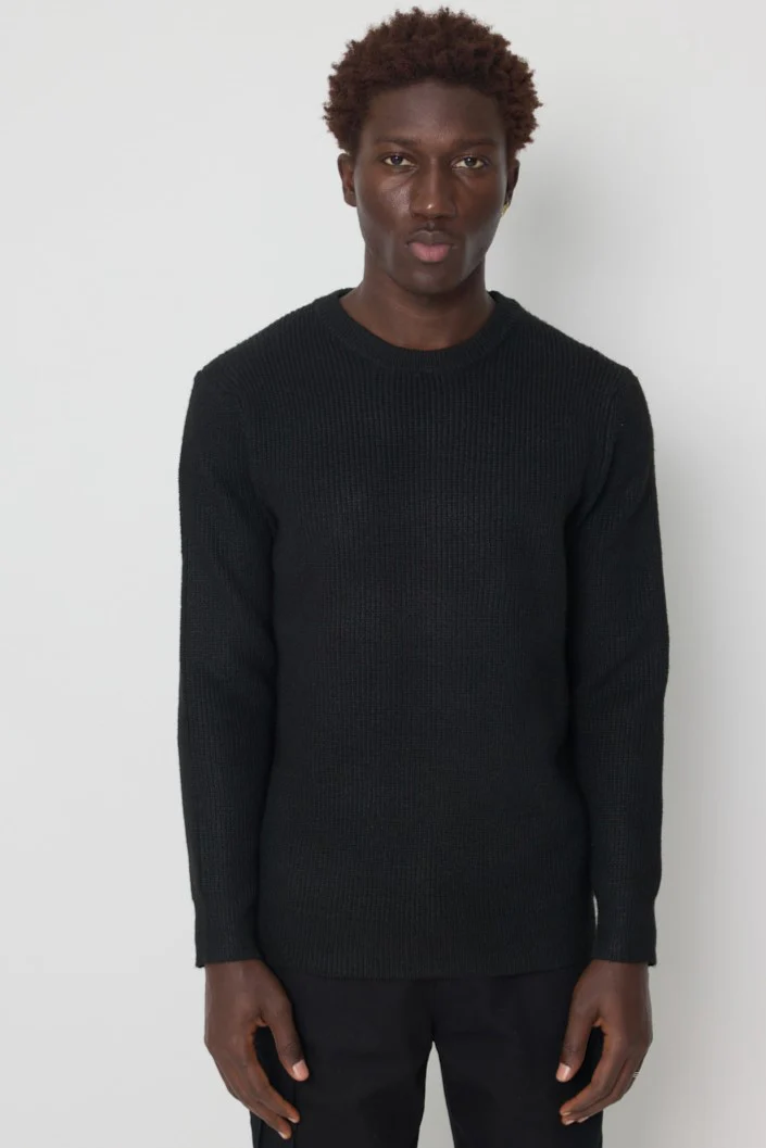 THE DALARO RIBBED KNITTED CREWNECK SWEATER - Image 9