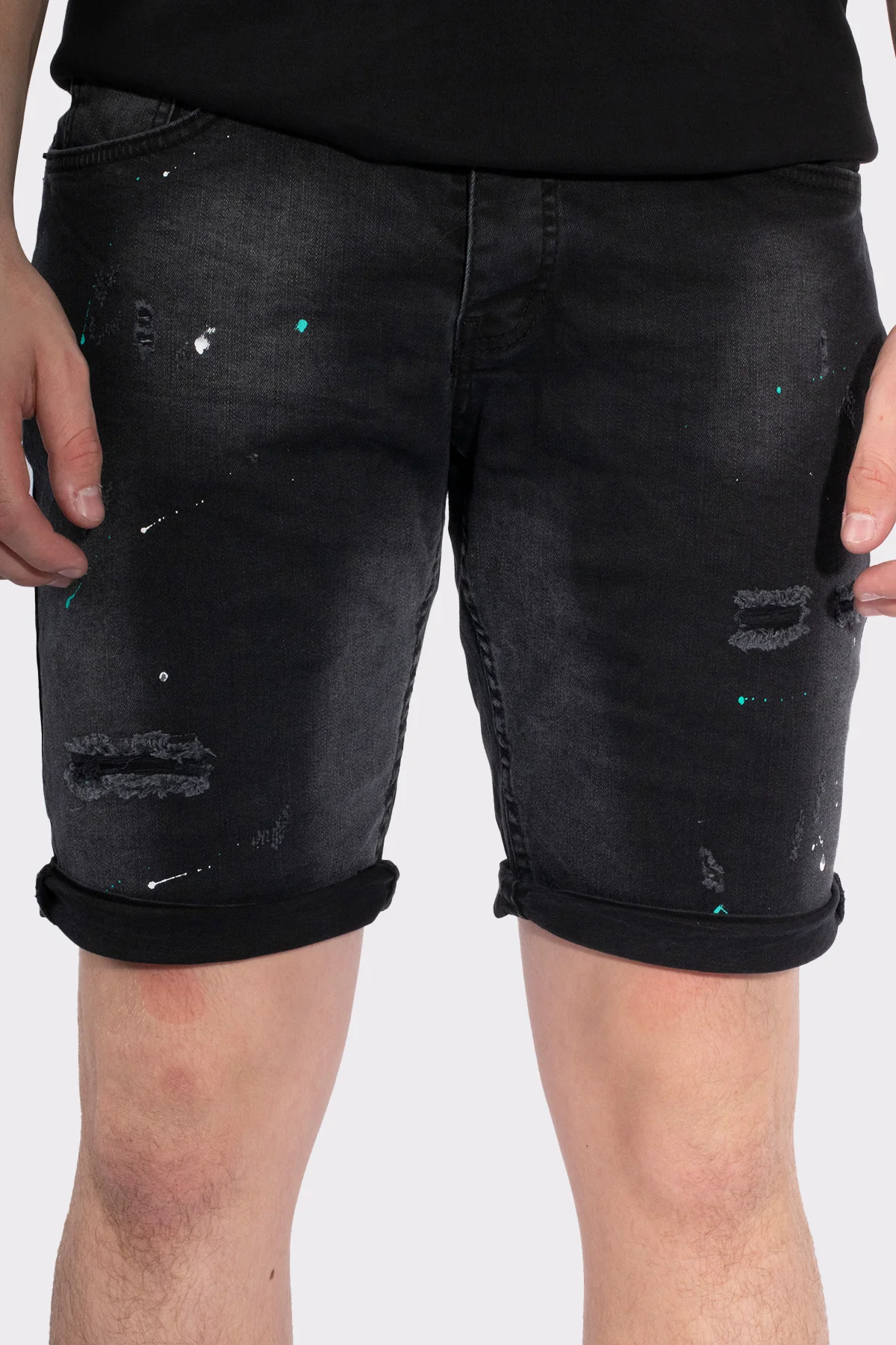 VIBES ICON  STRETCH SHORT JEANS - Image 4
