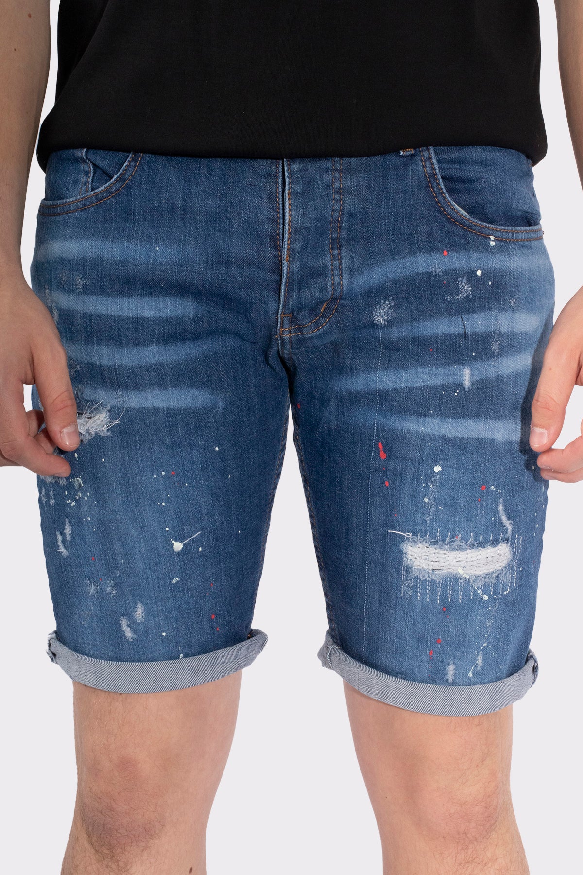 VIBES ICON  STRETCH SHORT JEANS - Image 4