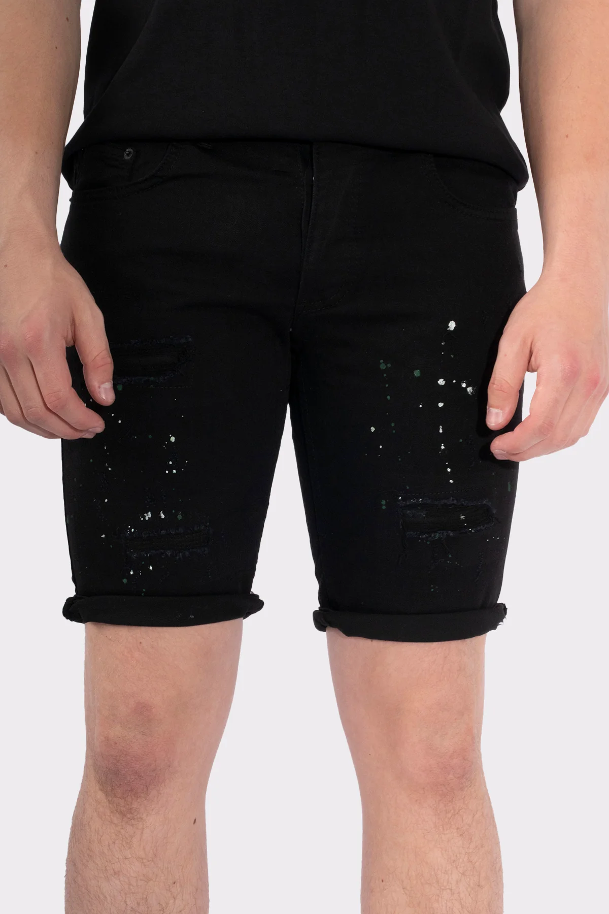 VIBES ICON  STRETCH SHORT JEANS - Image 4