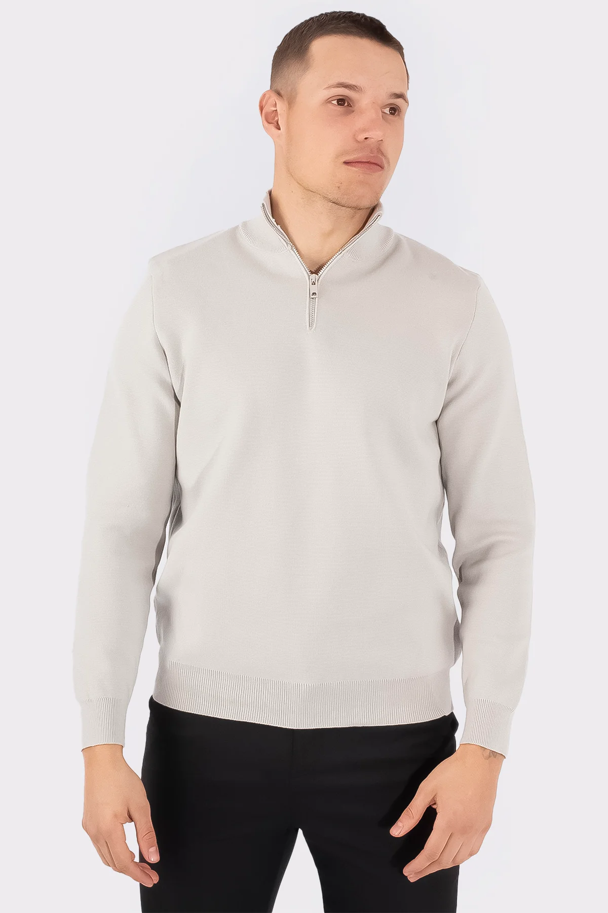 THE OSLO KNIT HALF-ZIP - Image 13