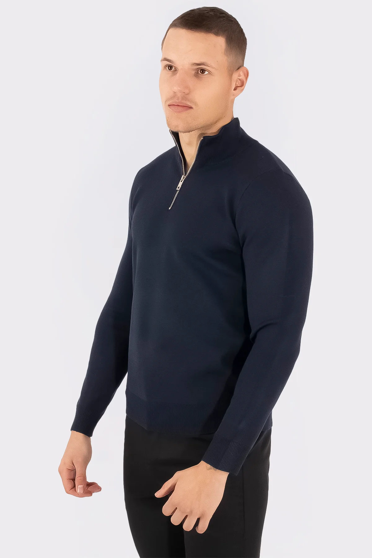 THE OSLO KNIT HALF-ZIP - Image 8