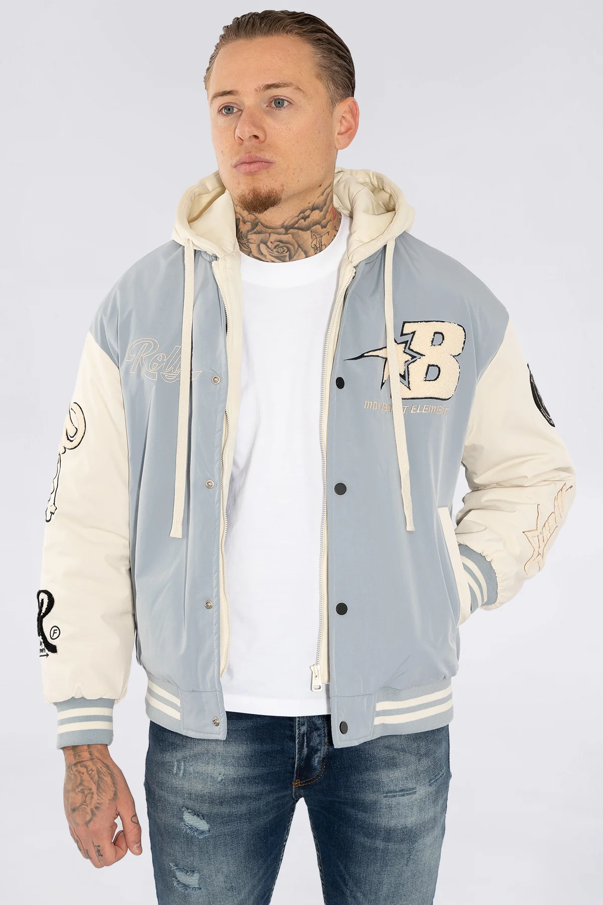 THE RELLFAST HOODED BASEBALL JACKET - Image 10