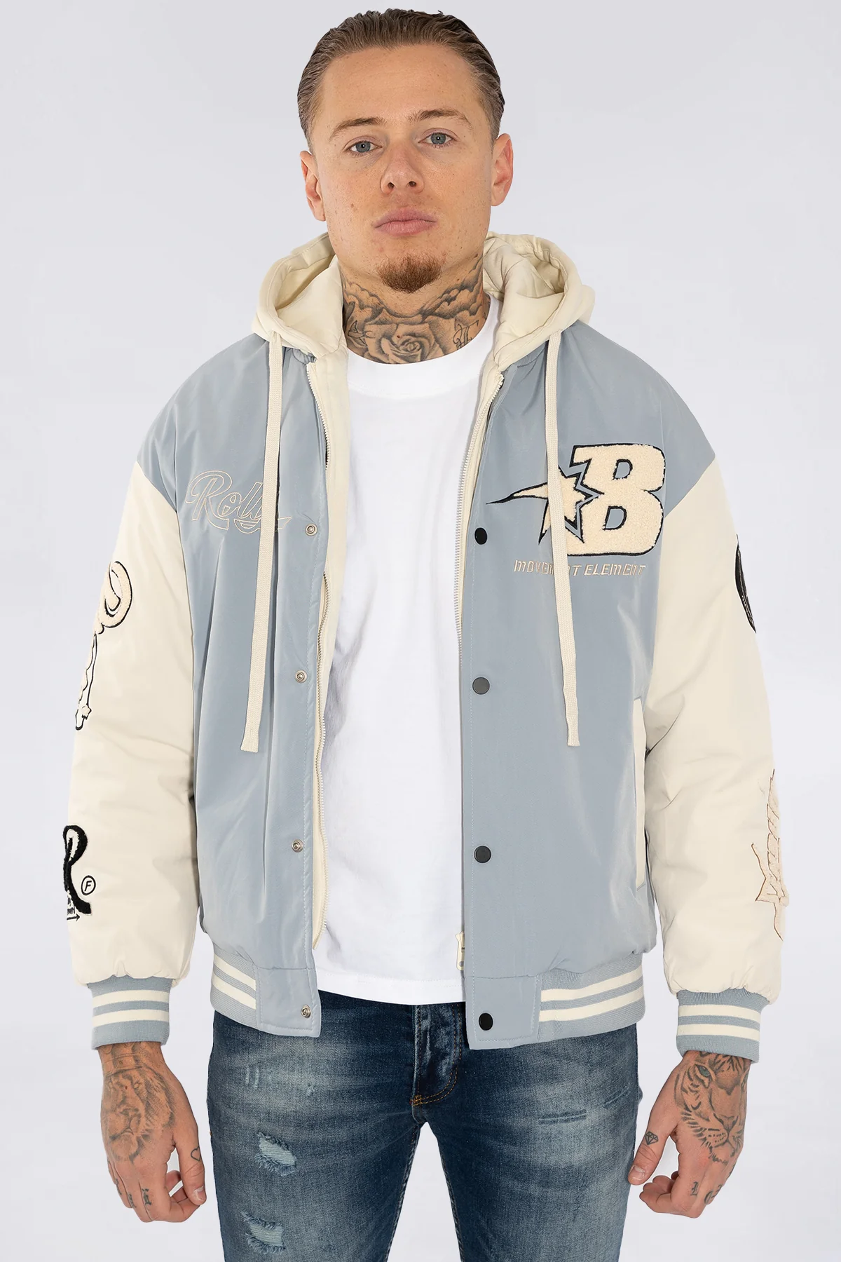 THE RELLFAST HOODED BASEBALL JACKET - Image 11