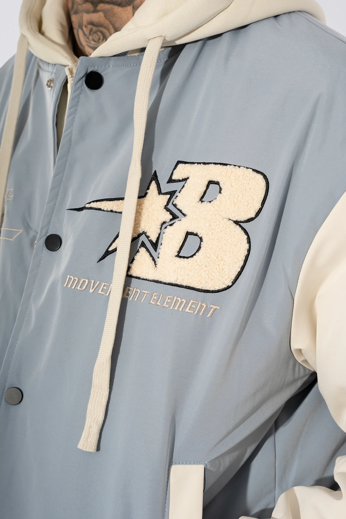 THE RELLFAST HOODED BASEBALL JACKET - Image 15