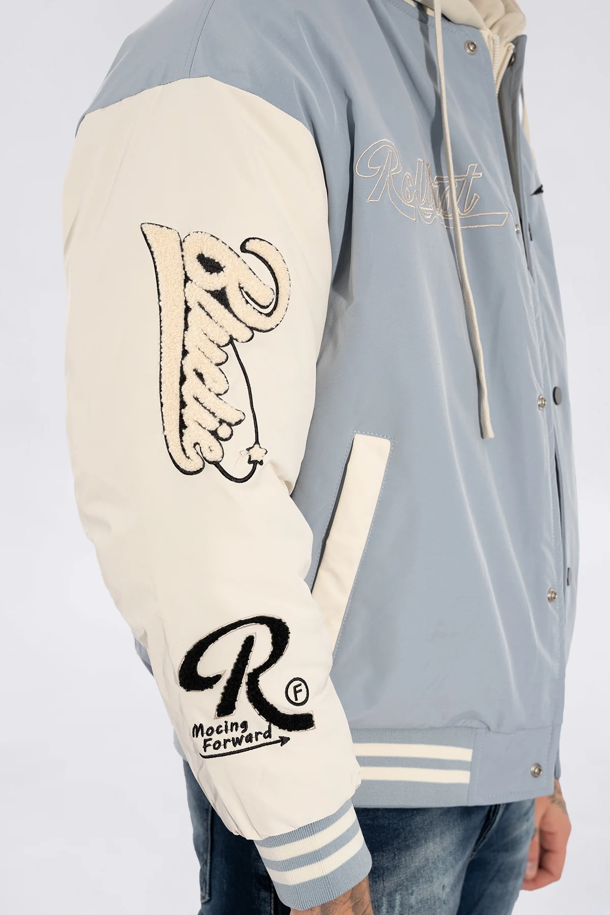 THE RELLFAST HOODED BASEBALL JACKET - Image 17