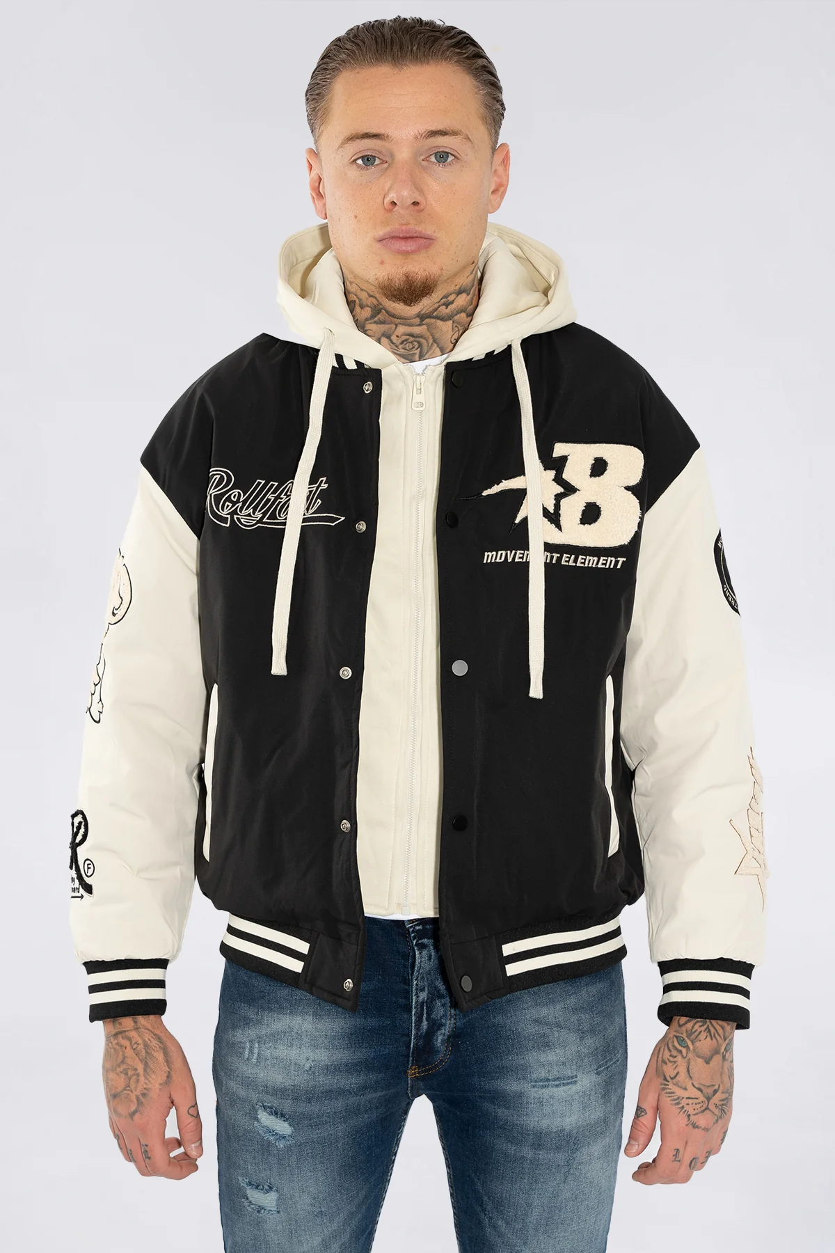 THE RELLFAST HOODED BASEBALL JACKET - Image 23