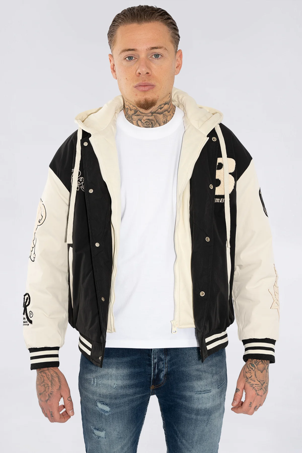 THE RELLFAST HOODED BASEBALL JACKET - Image 25