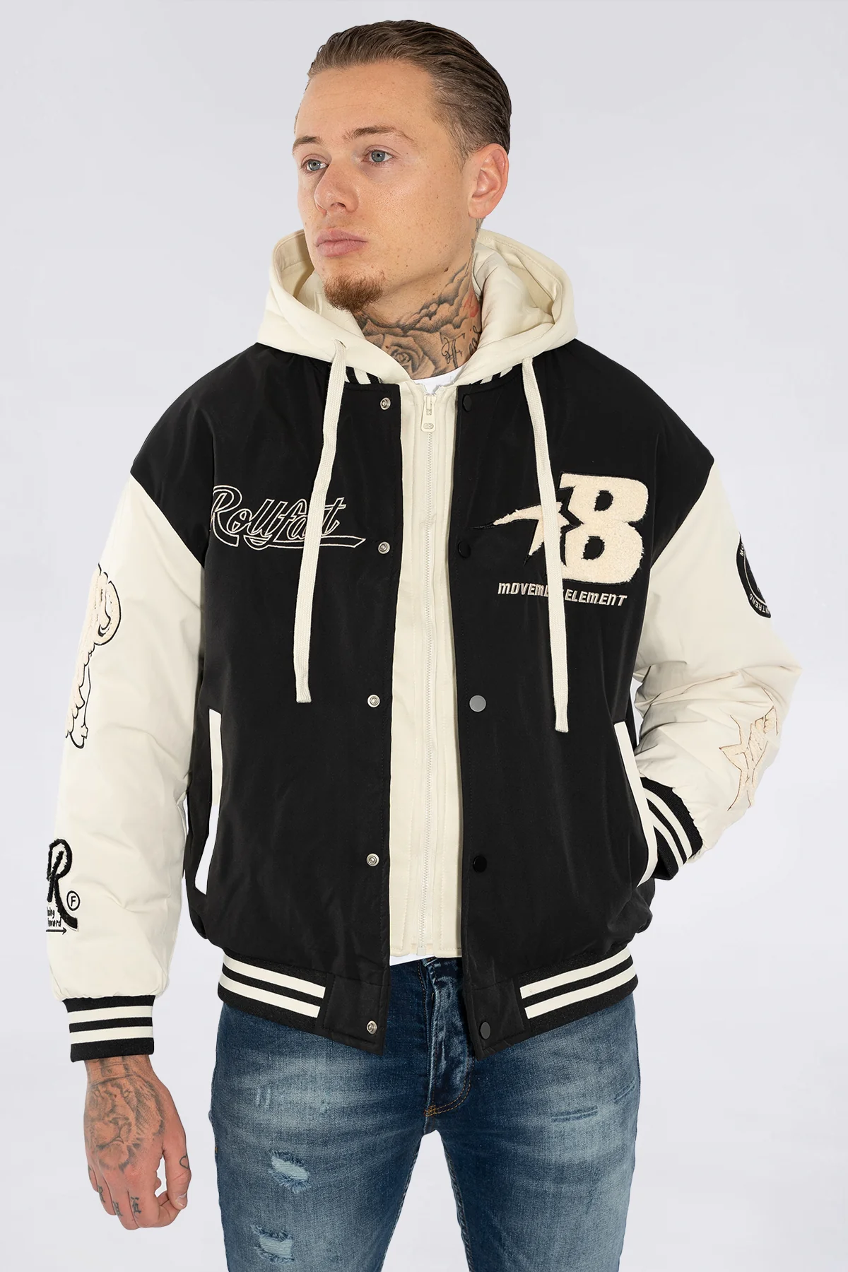 THE RELLFAST HOODED BASEBALL JACKET - Image 28