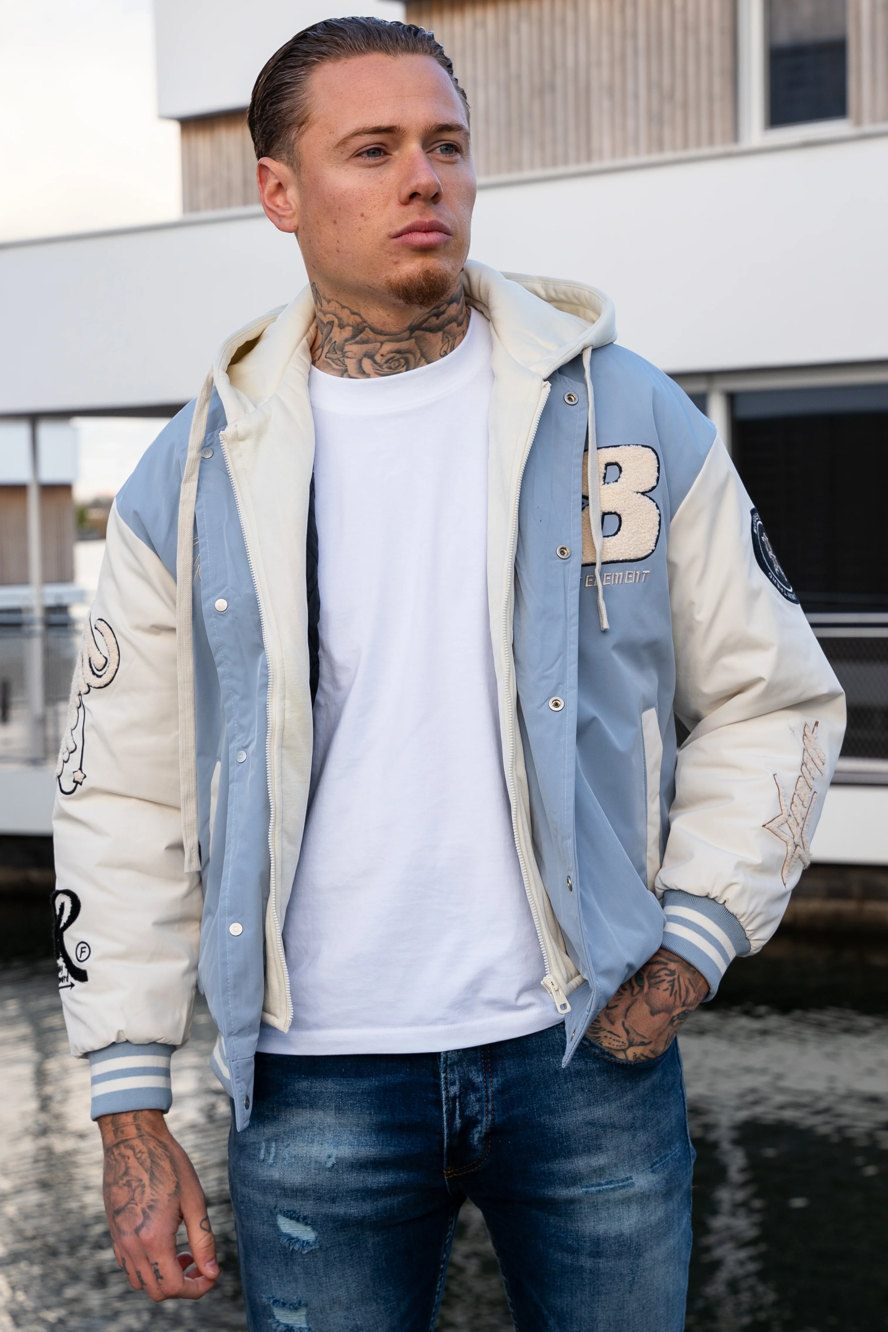 THE RELLFAST HOODED BASEBALL JACKET - Image 3