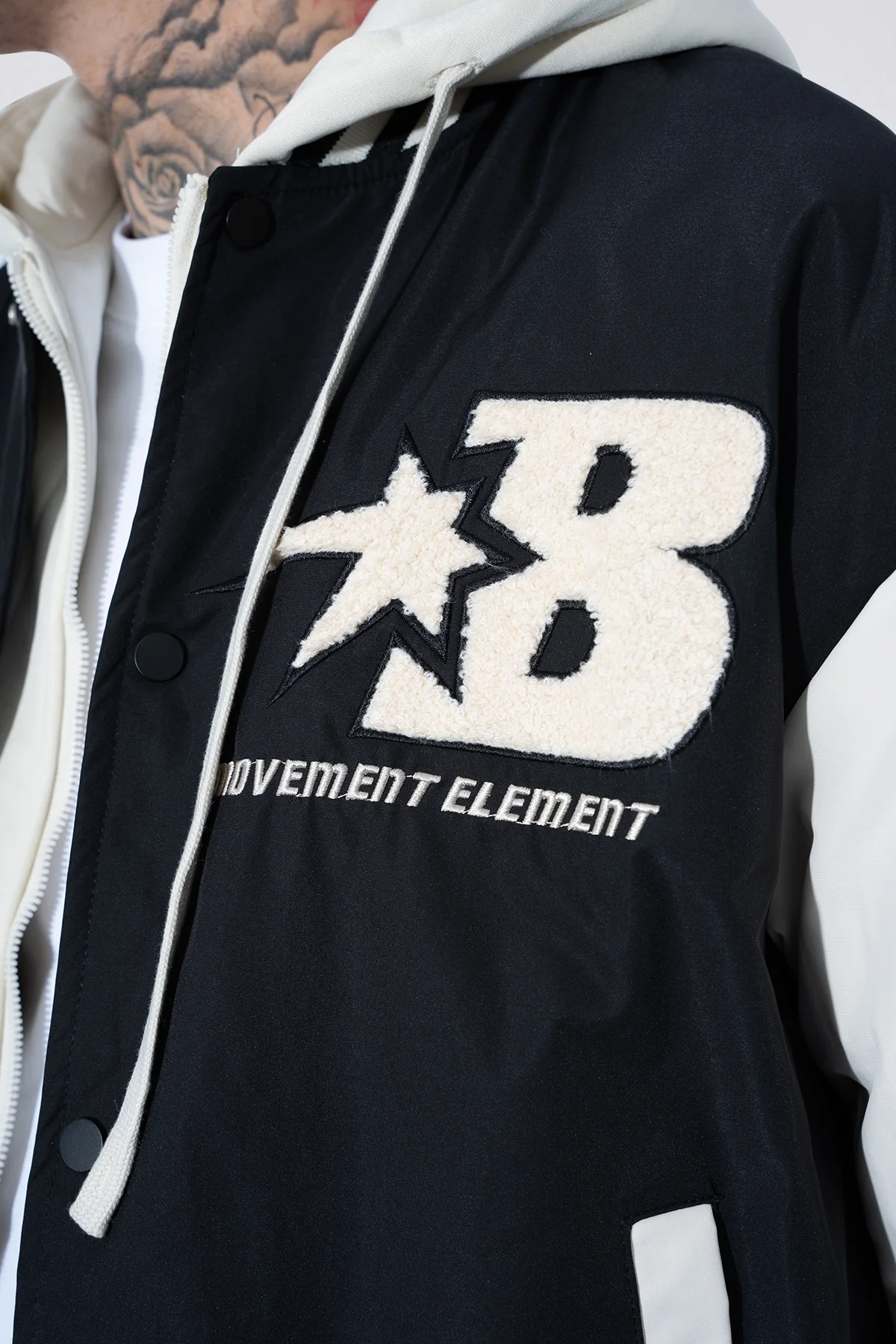 THE RELLFAST HOODED BASEBALL JACKET - Image 30