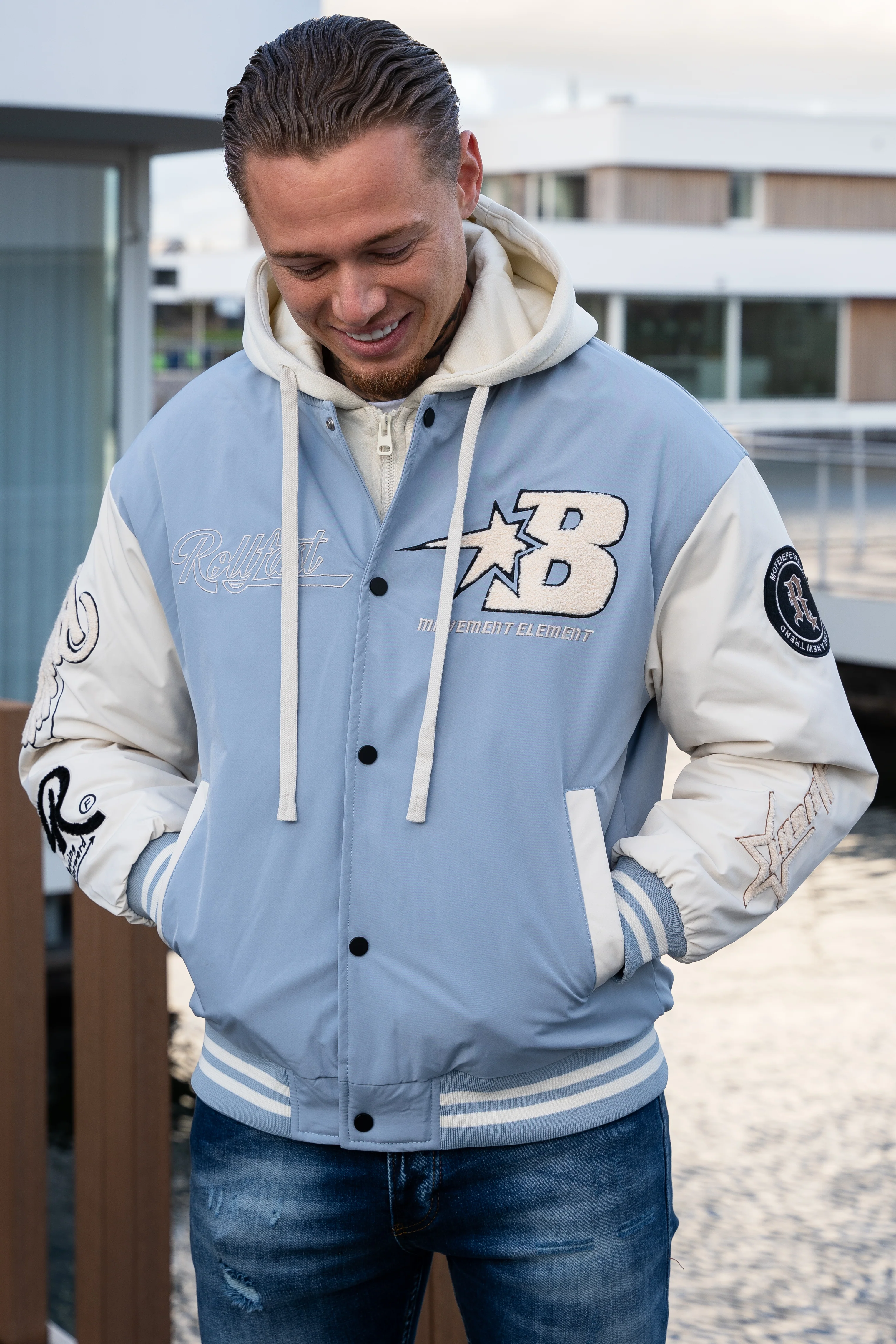 THE RELLFAST HOODED BASEBALL JACKET - Image 4