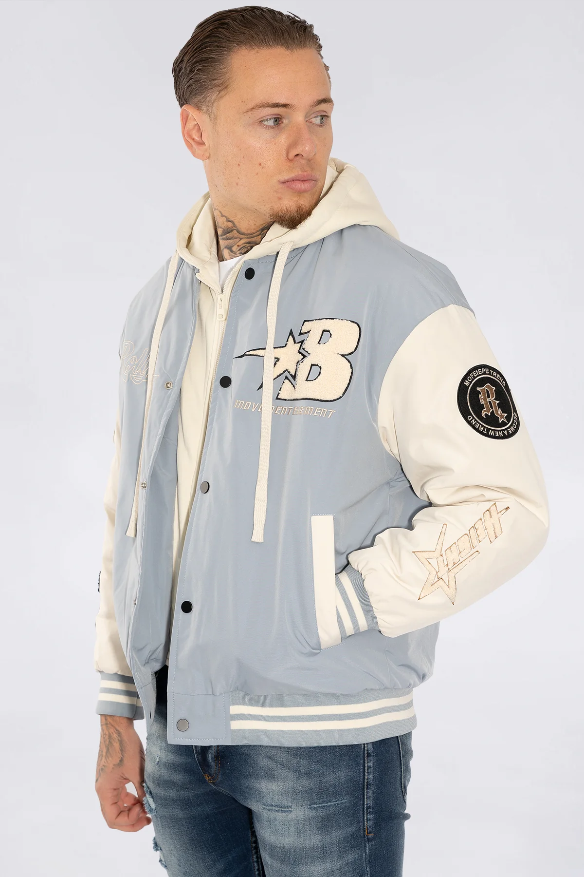 THE RELLFAST HOODED BASEBALL JACKET - Image 8