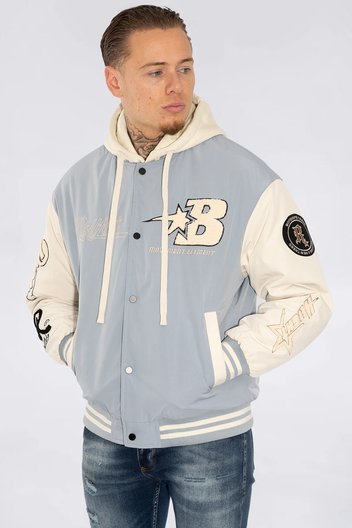 THE RELLFAST HOODED BASEBALL JACKET - Image 9