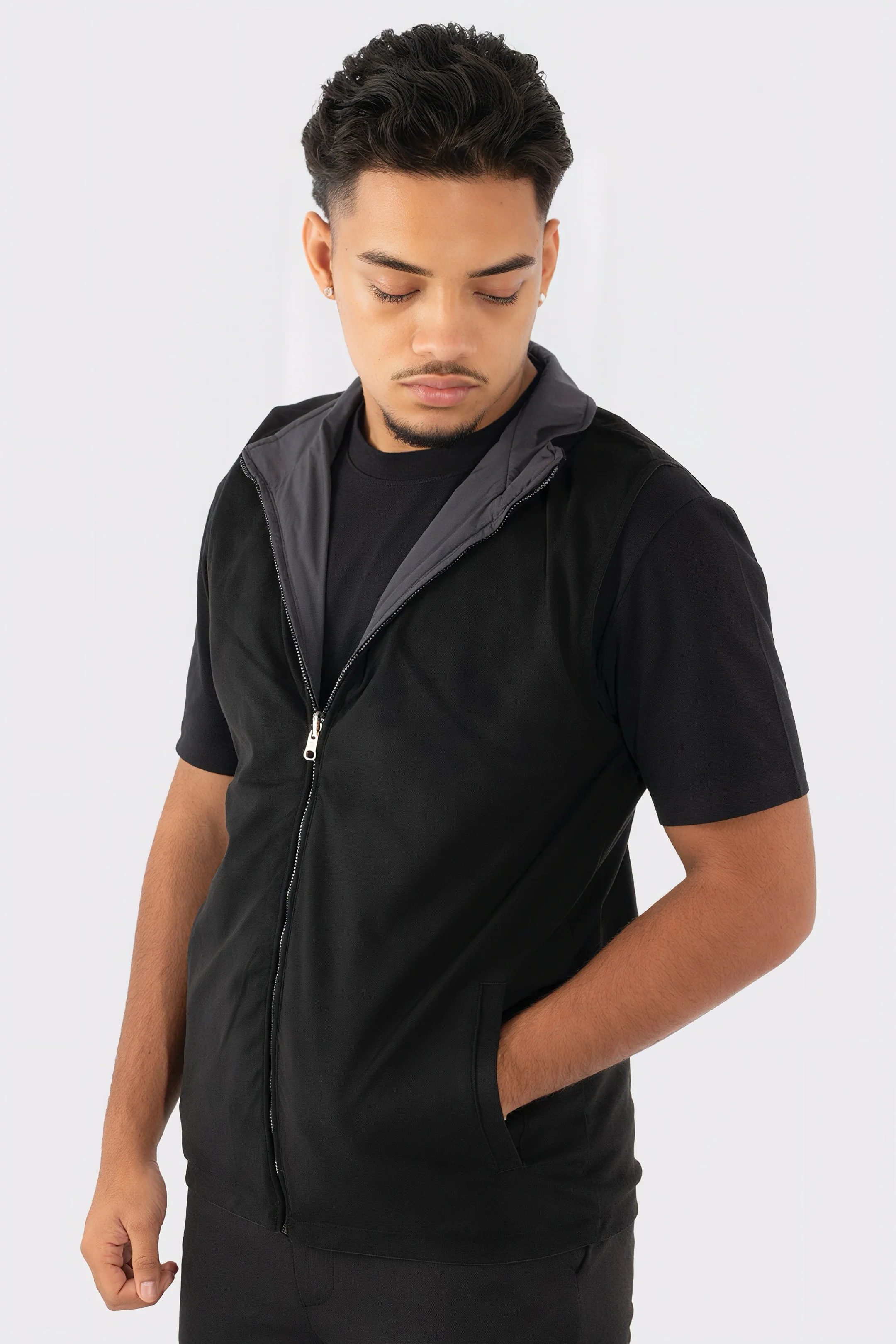 THE REVERSIBLE SUEDE GILET - Image 8