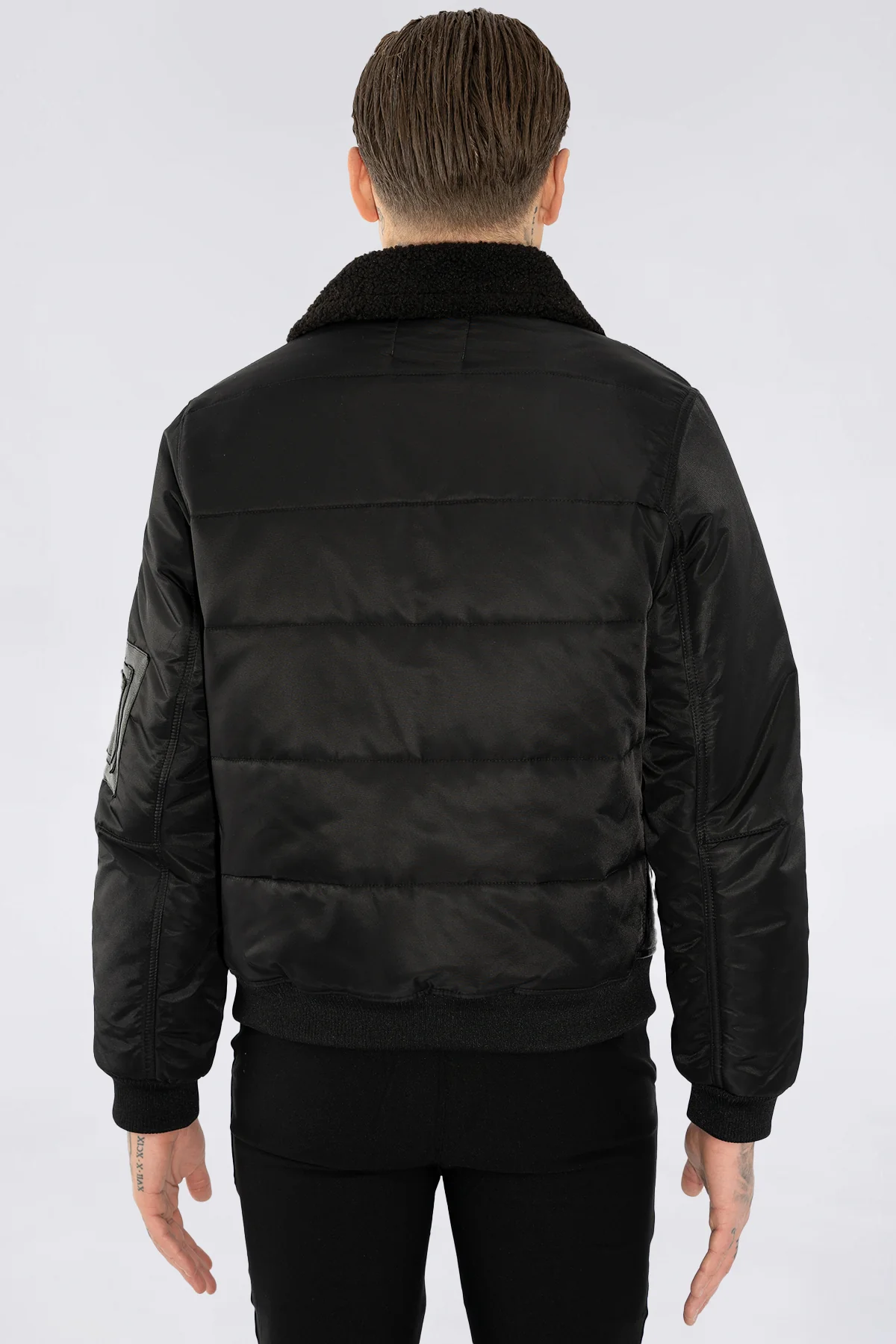 THE SABINI LEATHER BOMBER JACKET - Image 10