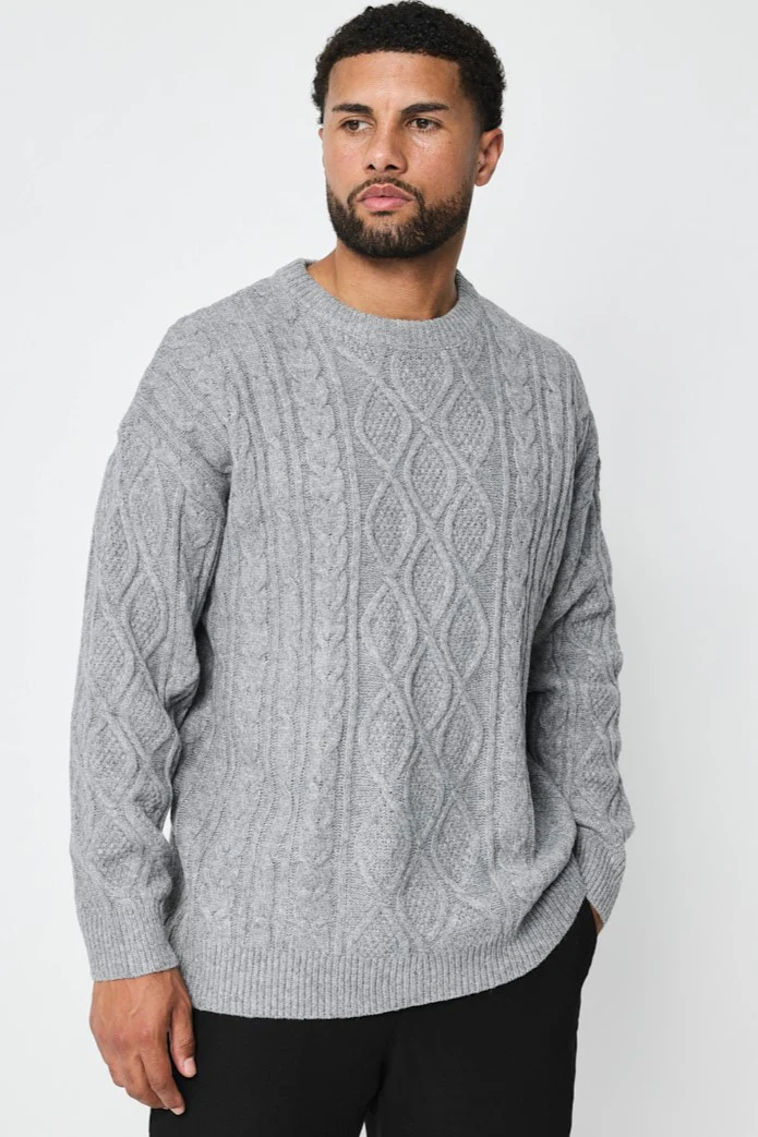 THE SACILE CABLE KNITTED CREWNECK SWEATER - Image 12