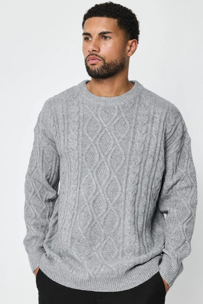 THE SACILE CABLE KNITTED CREWNECK SWEATER - Image 13
