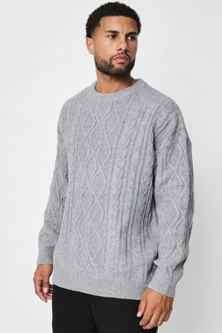 THE SACILE CABLE KNITTED CREWNECK SWEATER - Image 14