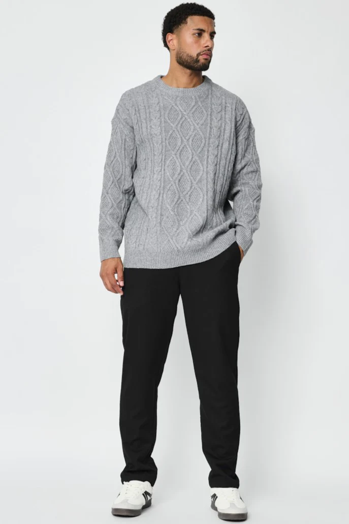 THE SACILE CABLE KNITTED CREWNECK SWEATER - Image 16