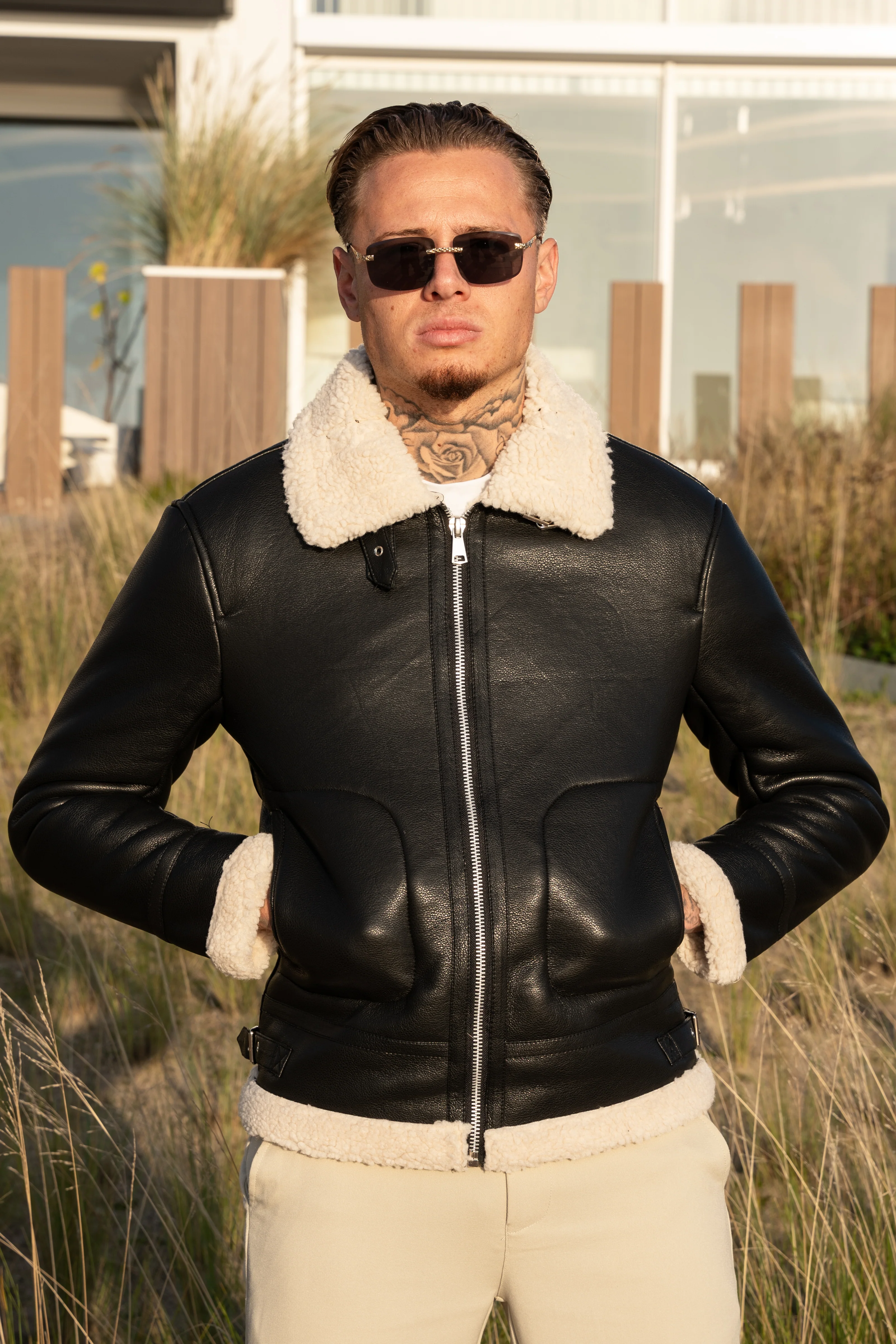 THE SARDINIA LEATHER FUR JACKET - Image 2