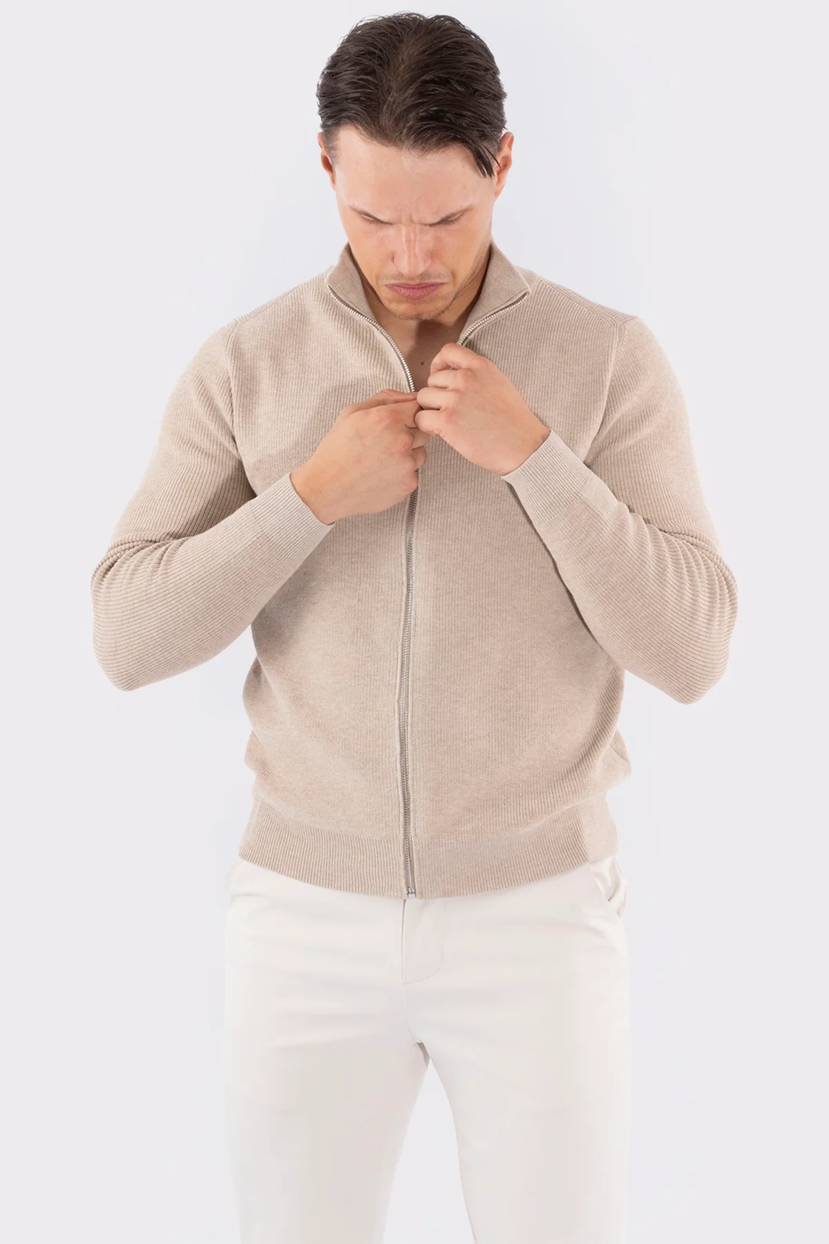 THE VALERIO FULL ZIP SWEATER - Image 10