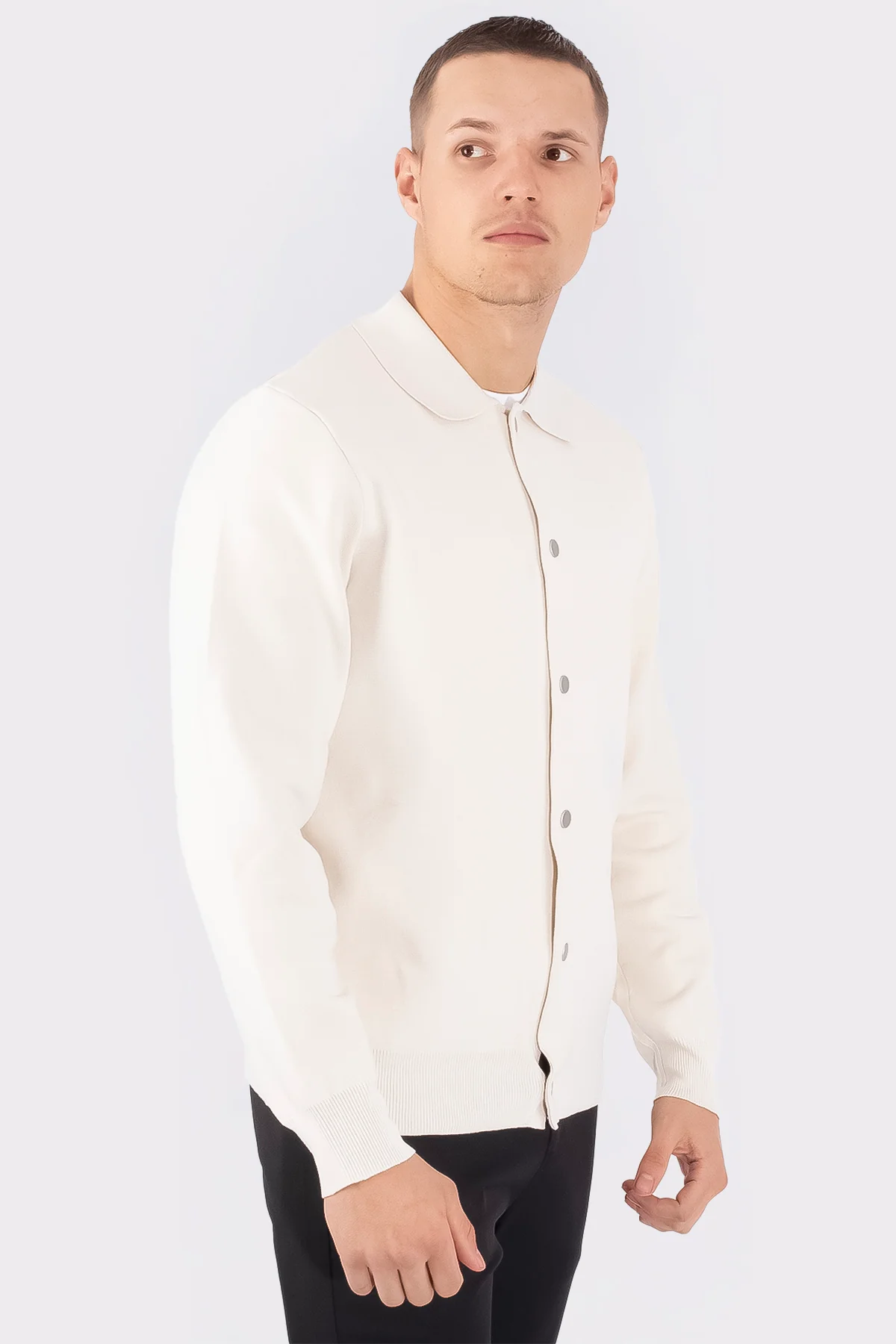 THE VENICE BUTTONED SWEATER - Image 3