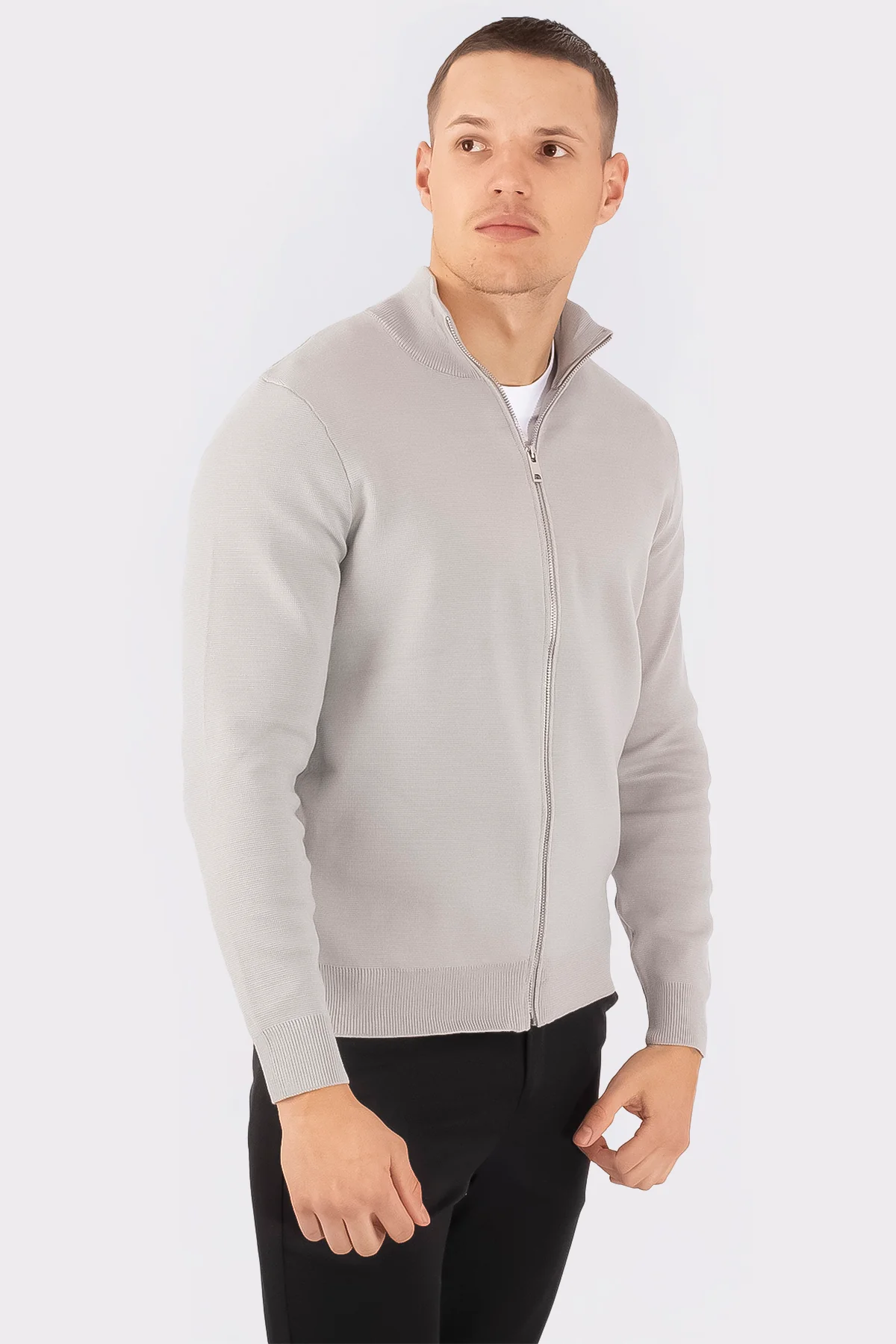 THE VICTOR FULL ZIP SWEATER - Image 3